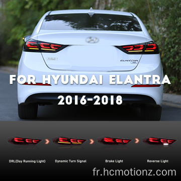 HCMOTIONZ 2016-2018 Hyundai Elantra Back LED feux arrière LED